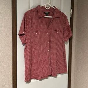 Eddie Bauer button down ss red xxl